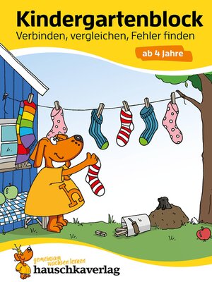 cover image of Kindergartenblock--Verbinden, vergleichen, Fehler finden ab 4 Jahre